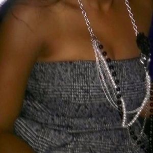 Strapless Wool Blend Dress